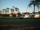 Toppled trailers in Hobe Sound after hurricane Wilma